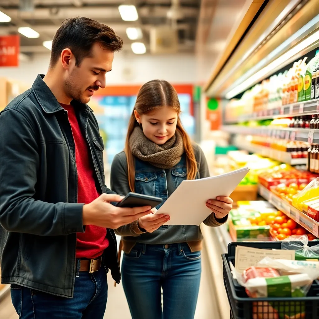 Nederlandse familie die samen hun financiën plant aan keukentafel met laptop, budget documenten en koffie