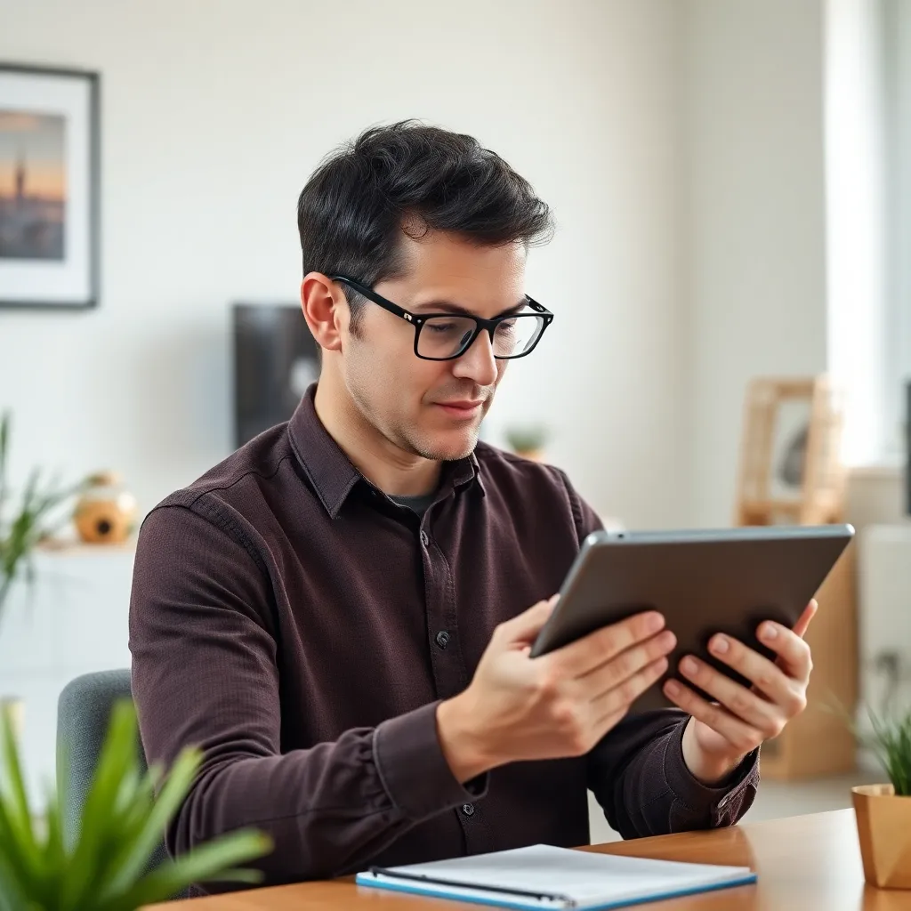 Persoon die digitale apps gebruikt voor automatisch sparen